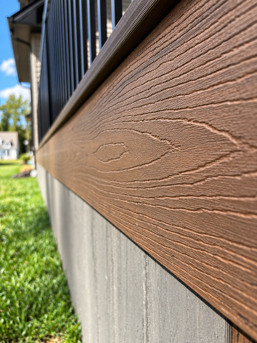 Sample close-up of timber joinery and stone craftsmanship